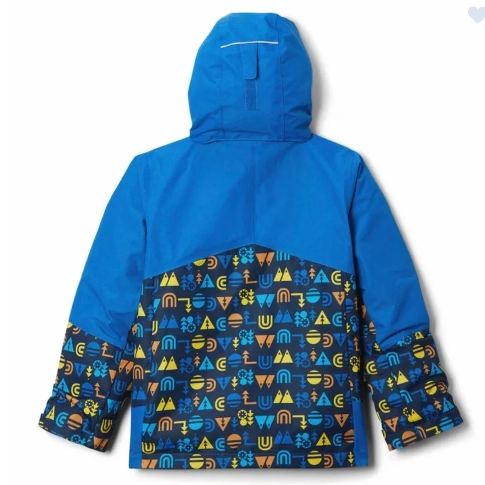 Columbia Boy's Medium Bugaboo II Fleece Interchange Jacket Blue NWT Ski Snow